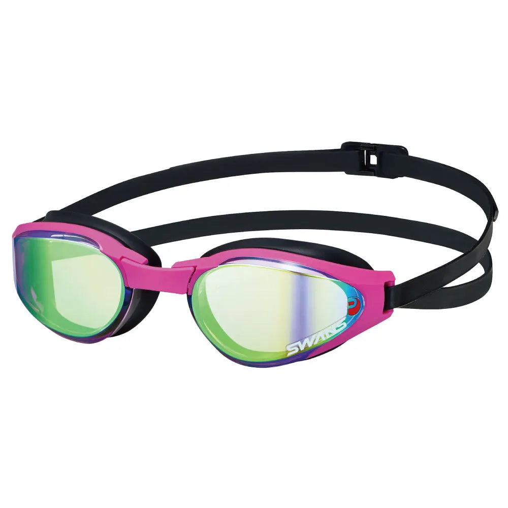 Ascender Open Water Goggles Mirror Pink Yellow